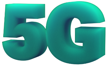 3D graphic of the word 5G