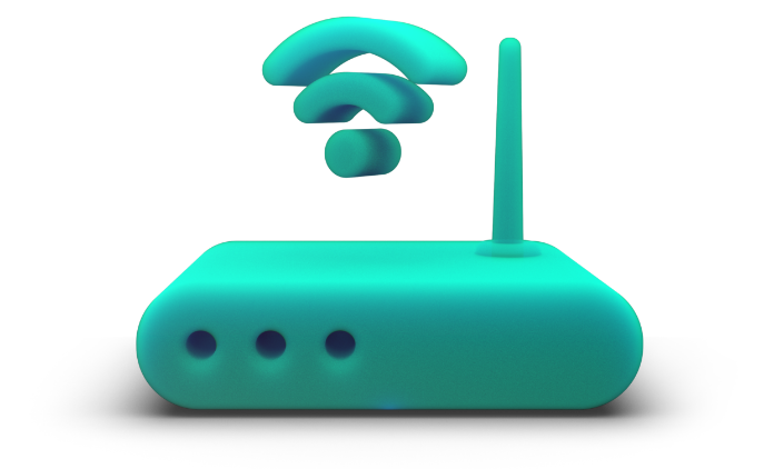 3D graphic of a router