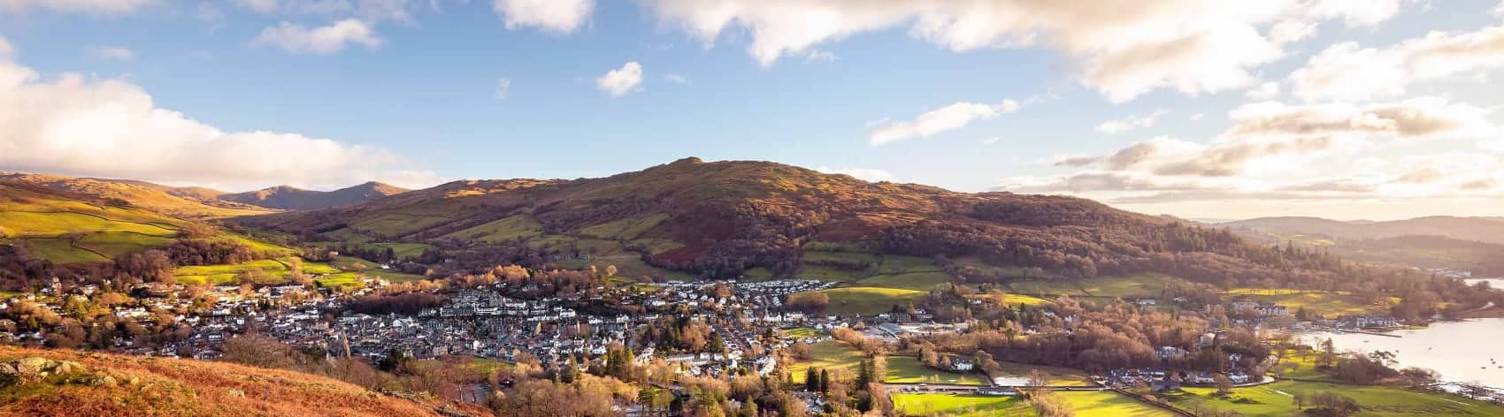 A photo of the countryside in Cumbria